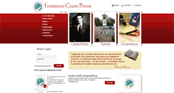 Desktop Screenshot of fondazionecesarepavese.it