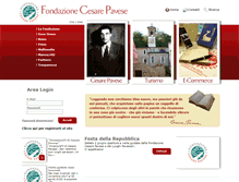 Tablet Screenshot of fondazionecesarepavese.it